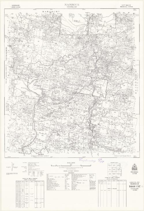 Queensland 1:25 000 series cadastral map. 9444 I SE, Nambour [cartographic material] / Department of Mapping and Surveying