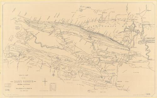 Sketch map of the James Ranges, Central Australia [cartographic material] / by Bryan Bowman & P.A. Scherer