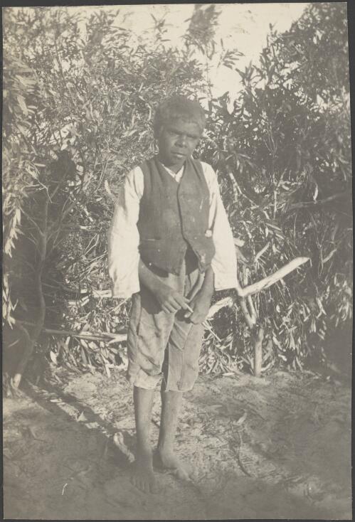 Young Aboriginal man, Eucla, Western Australia, 1914 / Alexander Lorimer Kennedy