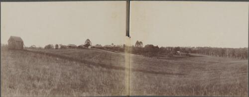 Farm buildings and pastures, New South Wales, approximately 1900 / Henry King