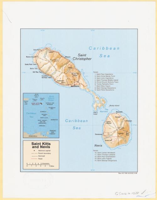 Saint Kitts and Nevis [cartographic material]