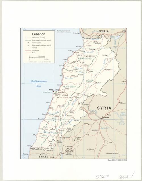 Lebanon [cartographic material]