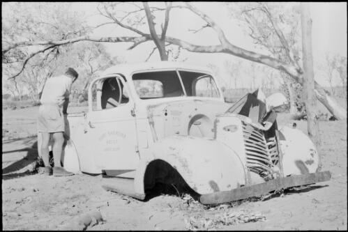 Albert Namatjira's abandoned Bedford ute, Alice Springs, Northern Territory, May 1961 / Michael Terry