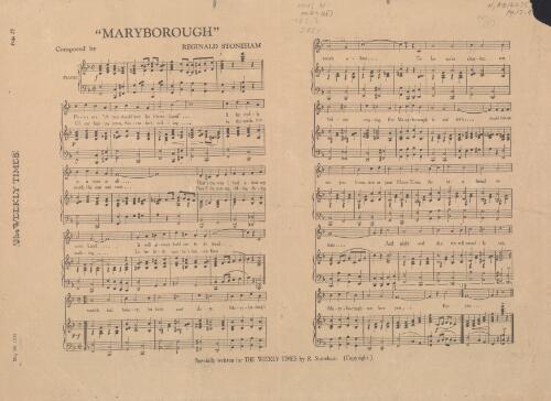 Maryborough [music] / composed by Reginald Stoneham
