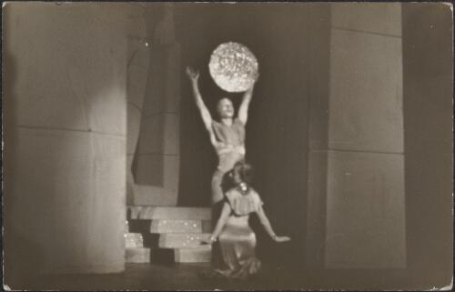 Two dancers during a performance, 1936, 1