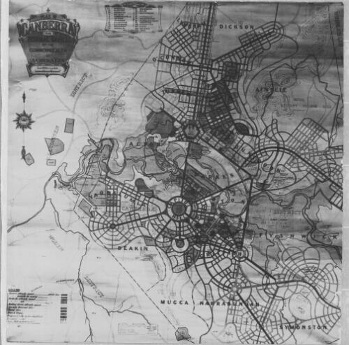 [Photograph of part of Plan of Canberra the Federal Capital of the Commonwealth of Australia] [cartographic material]