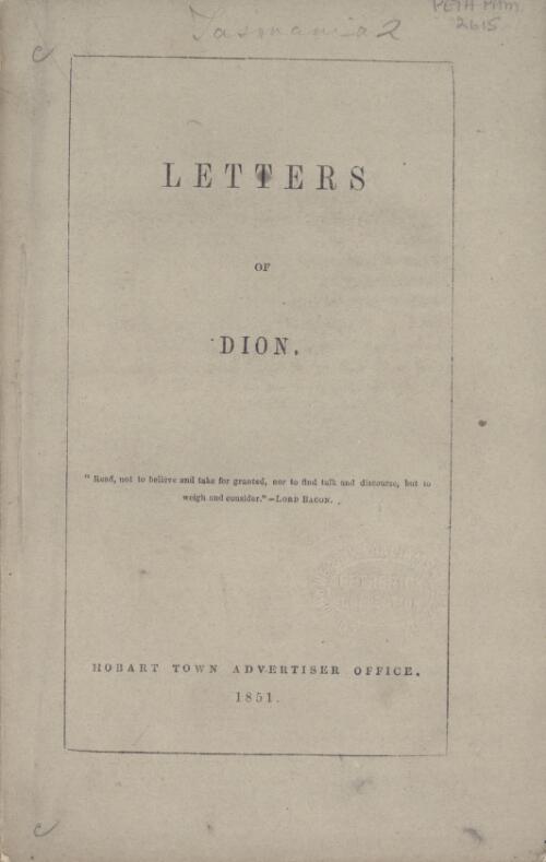 Letters of Dion