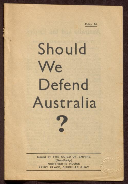 Should we defend Australia? / by Adela Pankhurst Walsh
