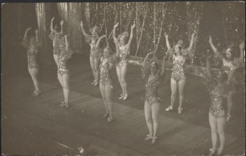 Tivoli dancers on stage during a performance, 1936, 5