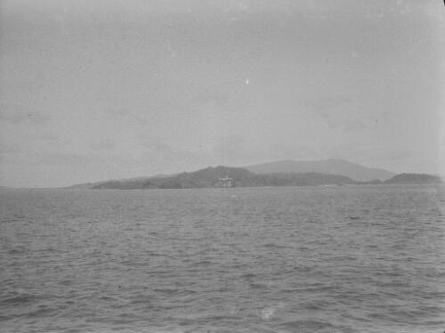 Christmas Island viewed from the sea, approximately 1934