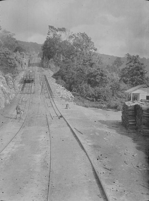 Christmas Island Phosphate Company railway tracks, Christmas Island, approximately 1927