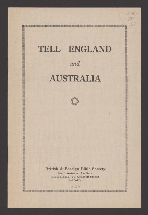 Tell England and Australia