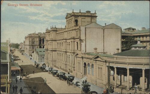 City buildings along George Street, Brisbane, approximately 1907
