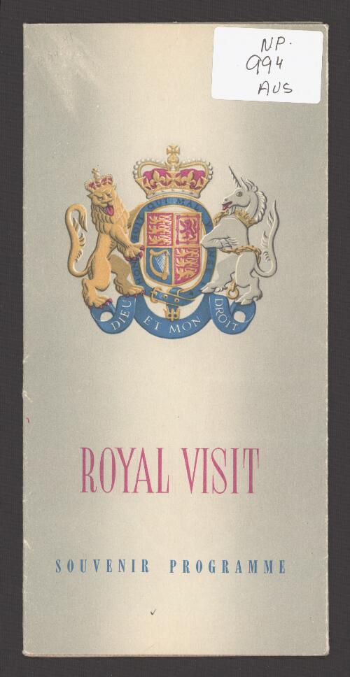 Royal visit : souvenir programme