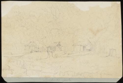 Shepherd's huts, approximately 1853 / Henry Winkles