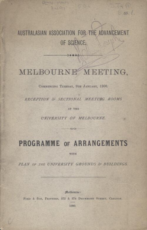 Programme / Australasian Association for the Advancement of Science