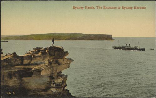 The entrance to Sydney Harbour with Sydney Heads, Sydney, approximately 1900