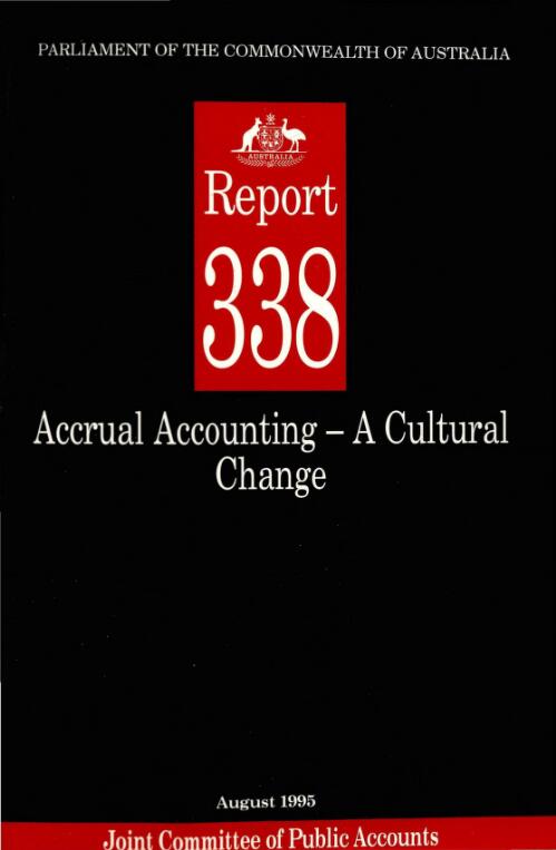 Accrual accounting - a cultural change / Joint Committee of Public Accounts