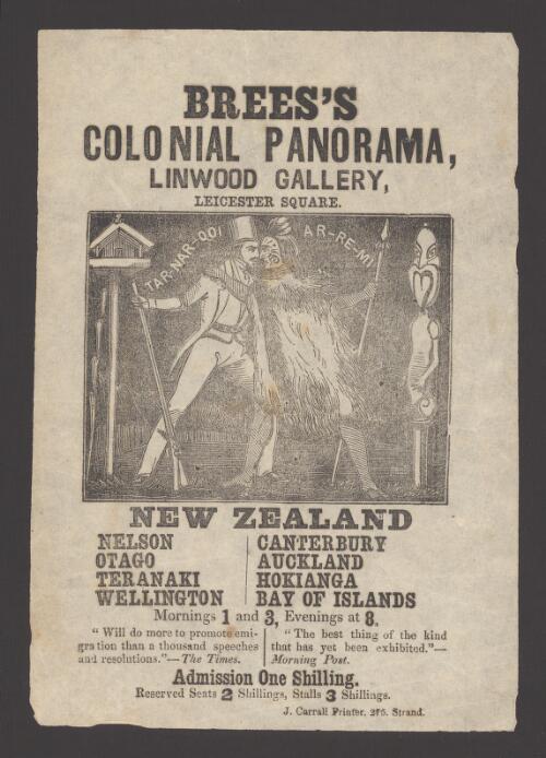 Brees's colonial panorama of New Zealand