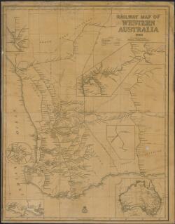 Railway map of Western Australia, 1960 [cartographic material]