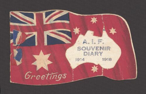 AIF souvenir diary 1914-1918