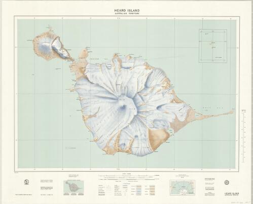 Heard Island, Australian Territory [cartographic material] / compiled from Australian National Antarctic Research Expedition survey 1948 and some additional information obtained by ANARE in 1963