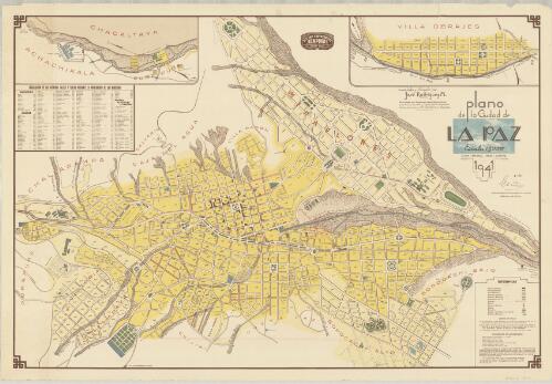 Plano de la ciudad de La Paz [cartographic material] : 1941
