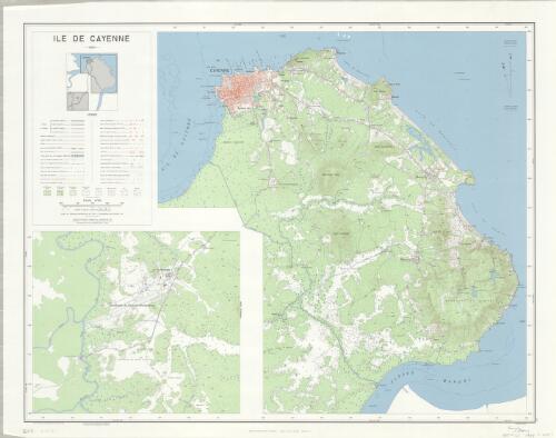 Ile de Cayenne / dessiné et publié par l'Institut géographique national en 1957