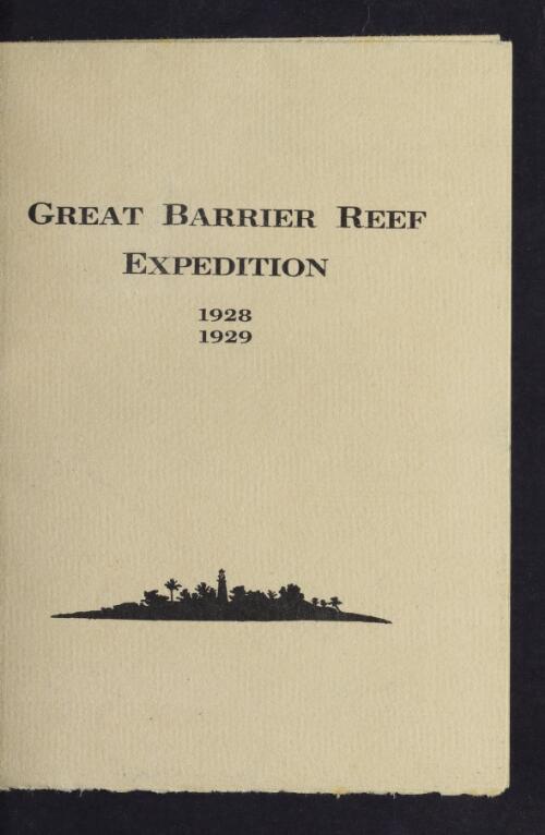 Great Barrier Reef Expedition / C. M. Yonge