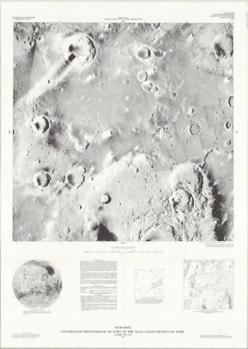 Controlled photomosaic of part of the Maja Valles region of Mars [cartographic material] : M 500K 5/52 CM / Department of the Interior, United States Geological Survey ; prepared for the National Aeronautics and Space Administration