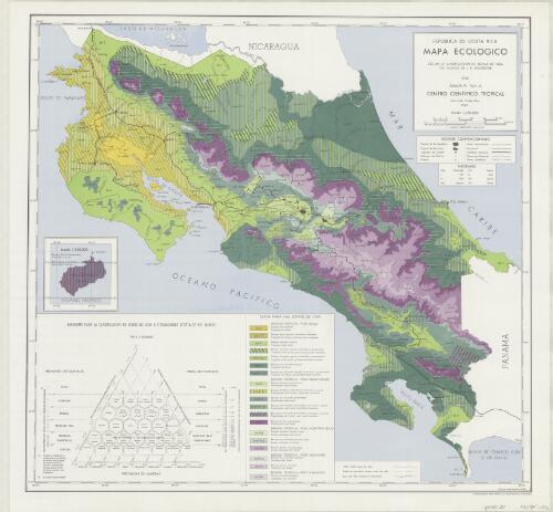 República de Costa Rica, mapa ecológico / por Joseph A. Tosi, Jr. Dibujó José Andrés Masís