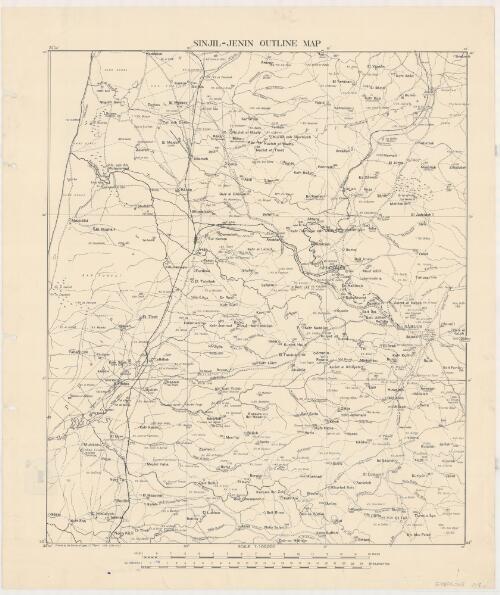 Sinjil-Jenin outline map [cartographic material]