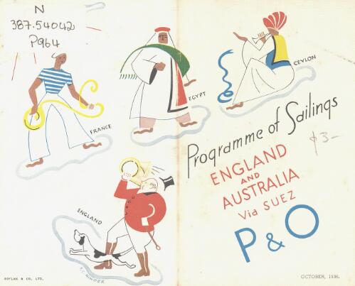 Programme of sailings : England and Australia via Suez / P & O