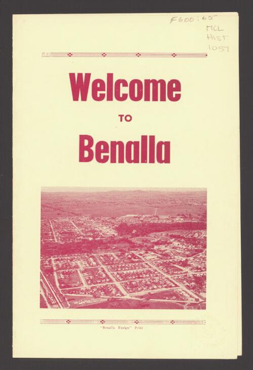 Welcome to Benalla