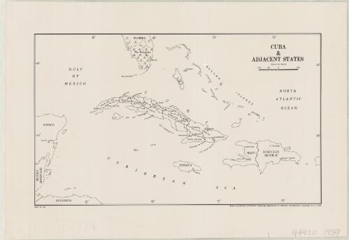 Cuba & adjacent states / Division of National Mapping, Department of National Development