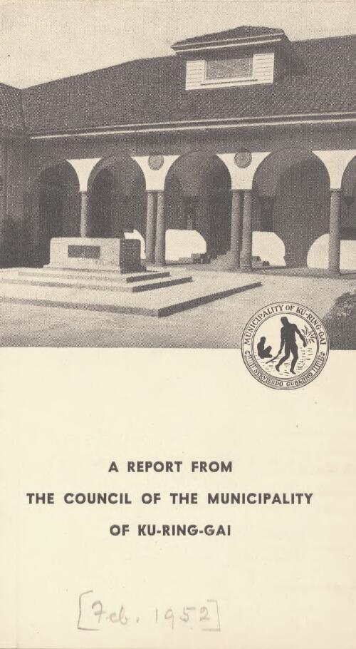 A report from the Council of the Municipality of Ku-ring-gai