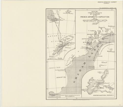 Sketch map to illustrate the paper by Dr. Charcot on the French Antarctic Expedition, 1903-5 [cartographic material]