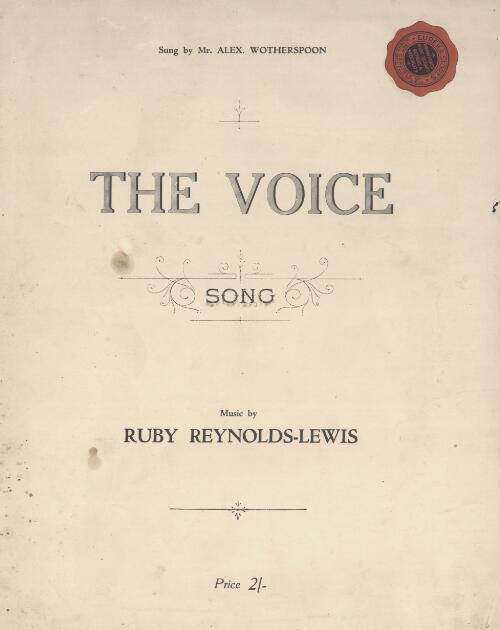 The voice [music] : song / music by Ruby Reynolds-Lewis