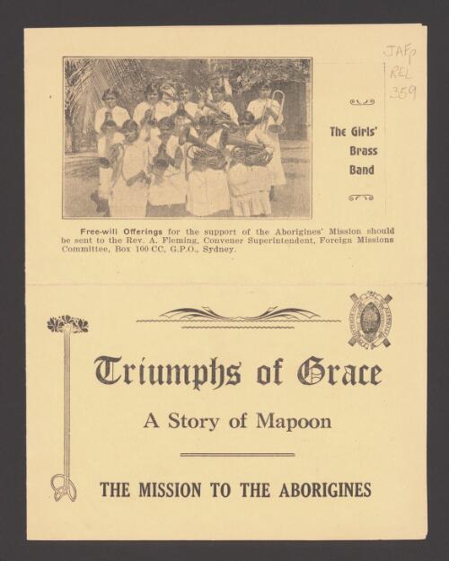 Triumphs of grace : a story of Mapoon / [J.N.H.]