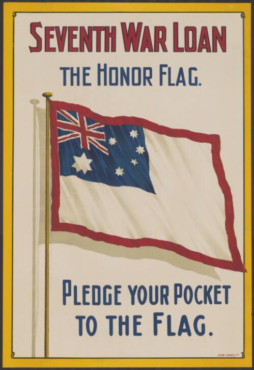 Seventh war loan [picture] : the honor flag, pledge your pocket to the flag
