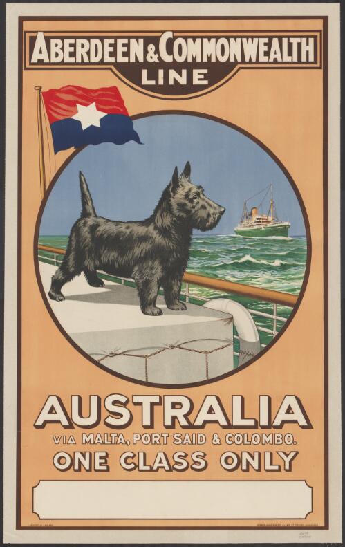 Australia via Malta, Port Said & Colombo [picture] : one class service / P. H. Yorke