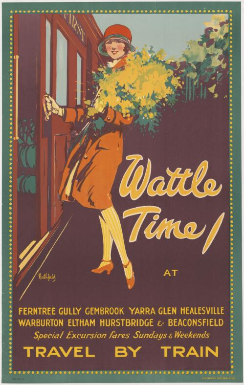 Wattle time : travel by train / [James] Northfield