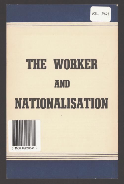 The worker and nationalisation