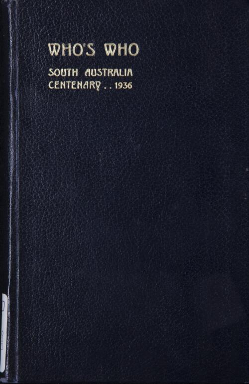 Who's who : South Australia centenary, 1936