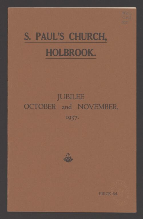 History of the Parish of Holbrook / by Ransome T. Wyatt