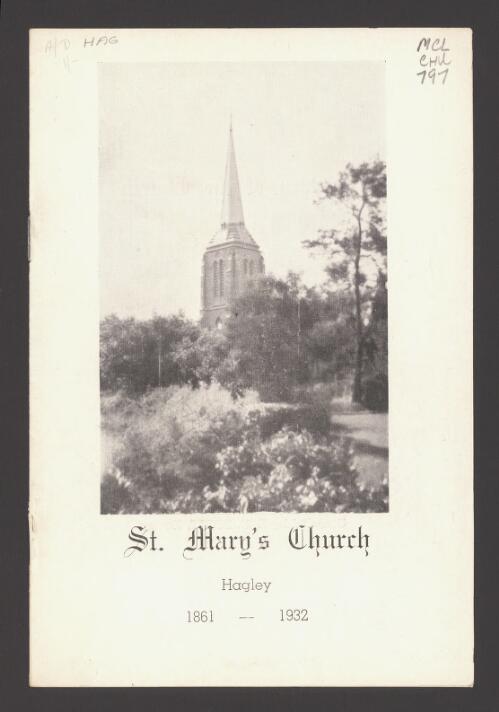 St. Mary's Church, Hagley, 1861-1932