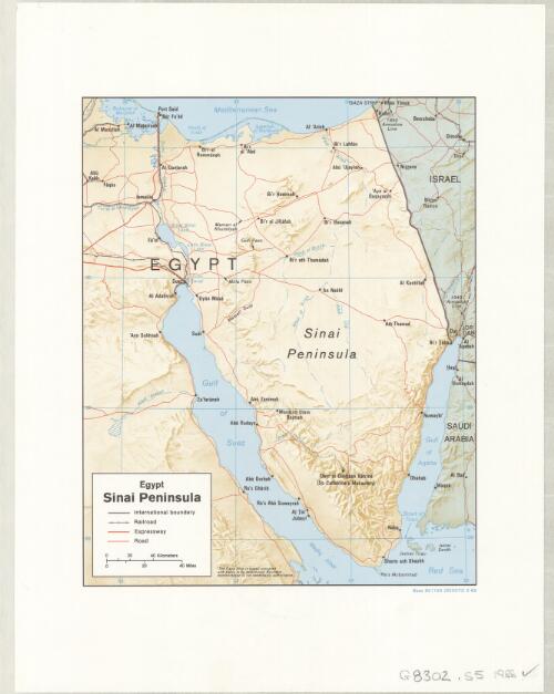 Egypt, Sinai Peninsula [cartographic material]