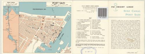 Port Said [cartographic material] / P & O-Orient Lines