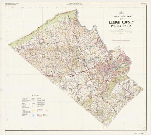 Topographic map of Lehigh County, Pennsylvania / Topographic and Geologic Survey, Commonwealth of Pennsylvania, Department of Environmental Resources
