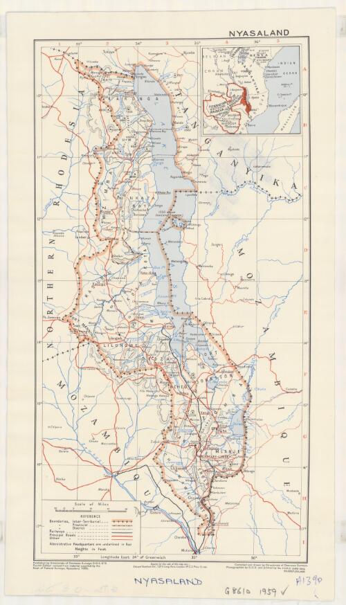 Nyasaland / compiled and drawn by Directorate of Colonial Surveys